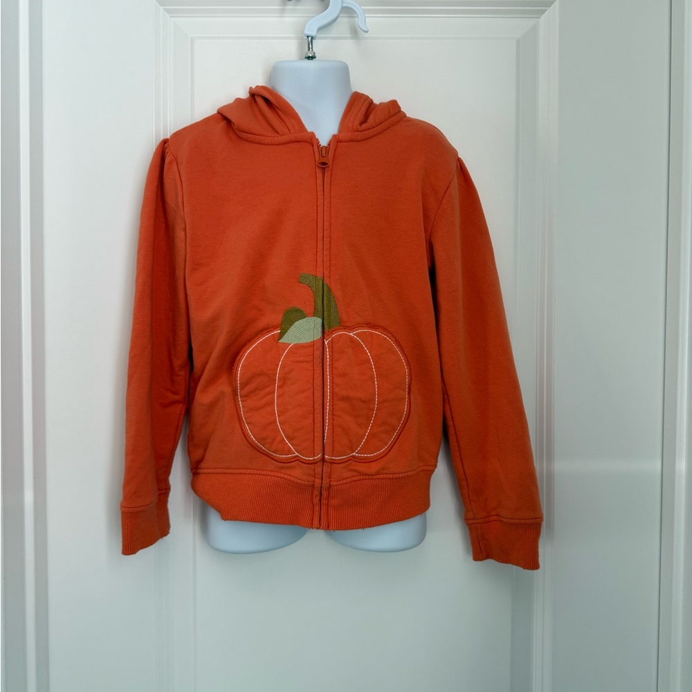 Gymboree pumpkin zip up hoodie